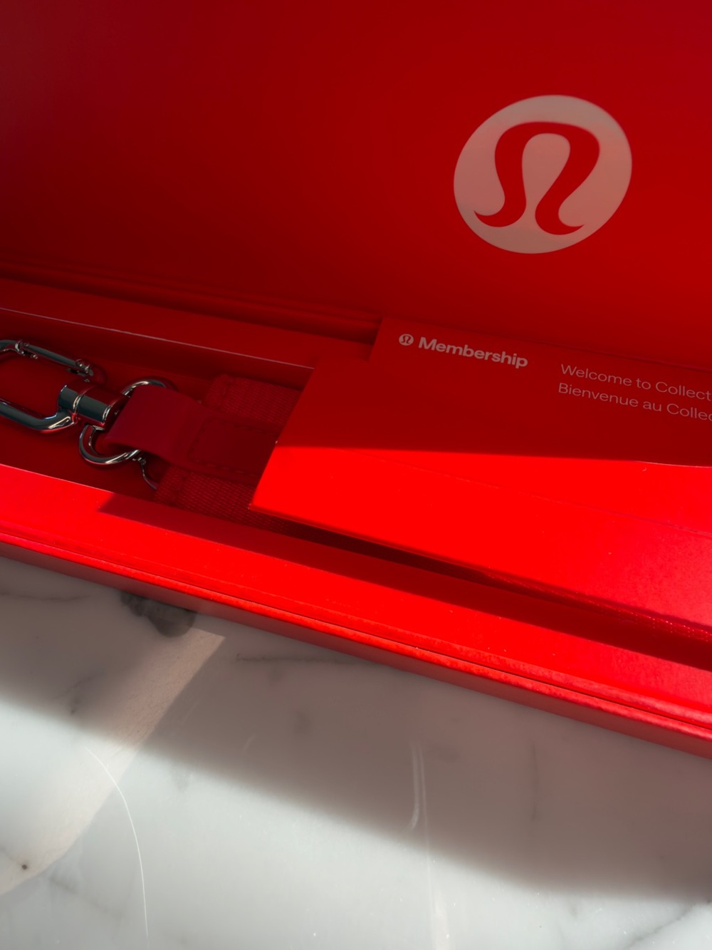 Red Lululemon Keychain - Picture 2 of 8